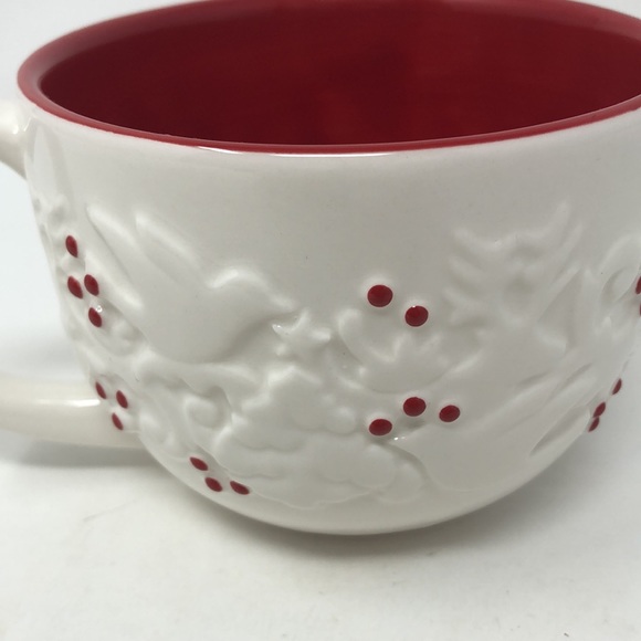 Starbucks Christmas Doves, Snowflakes & Berries Embossed Mug - Picture 4 of 7